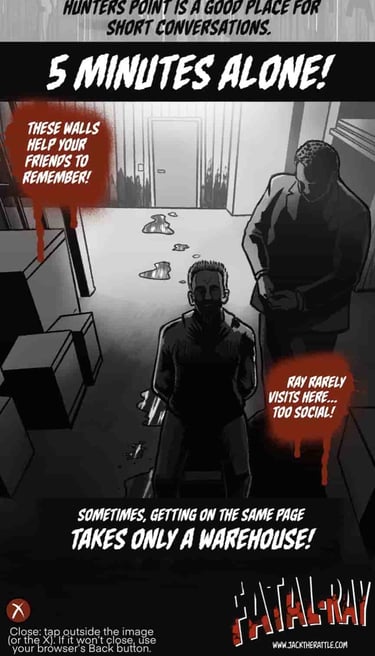 5 Minutes Alone” warehouse scene, Fatal-Ray location