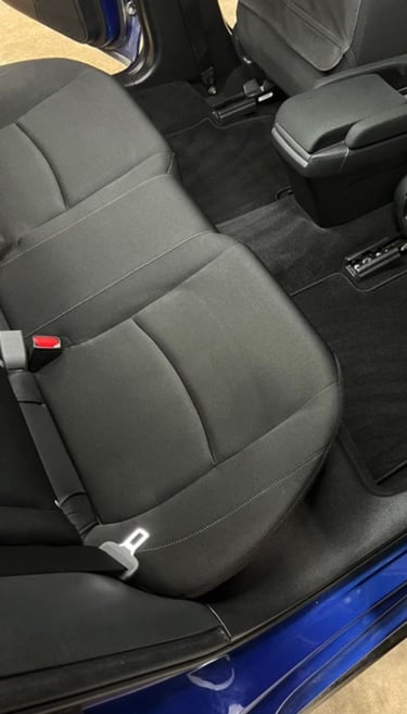 Voiture intérieur après lavage