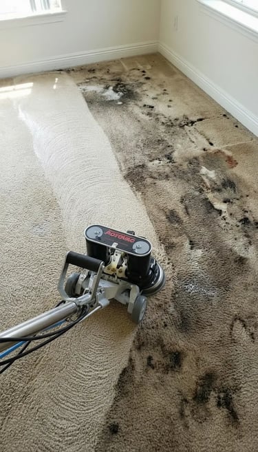 Rotovac carpet cleaning by Grossbusters Carpet Cleaning