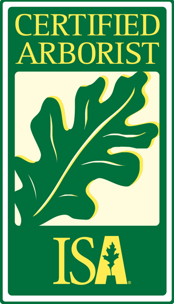 ISA certified arborist logo with oak leaf