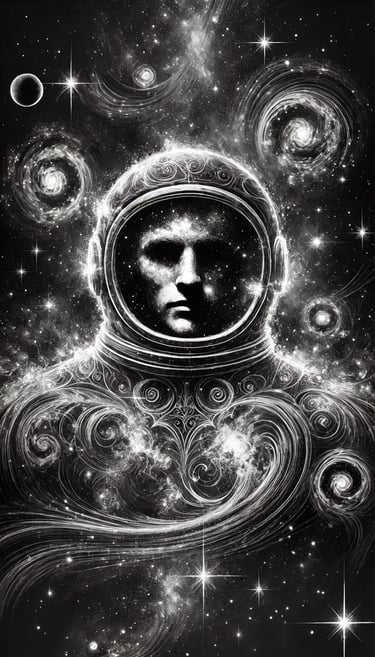 Spaceman portrait | simcaart.com