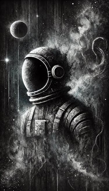Spaceman portrait | simcaart.com