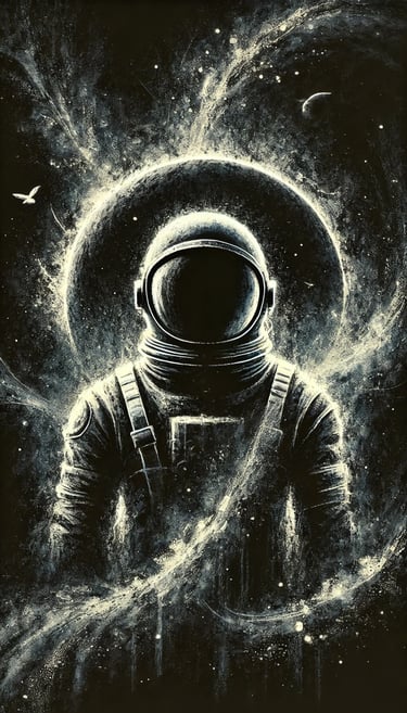 Spaceman portrait | simcaart.com