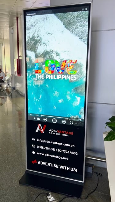alt="Philippine Tourism airport advertisement at Bicol International Airport Philippines"