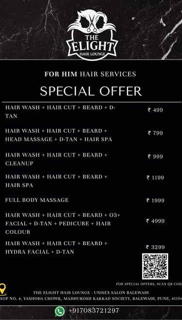 balewadi hair salon offer for men