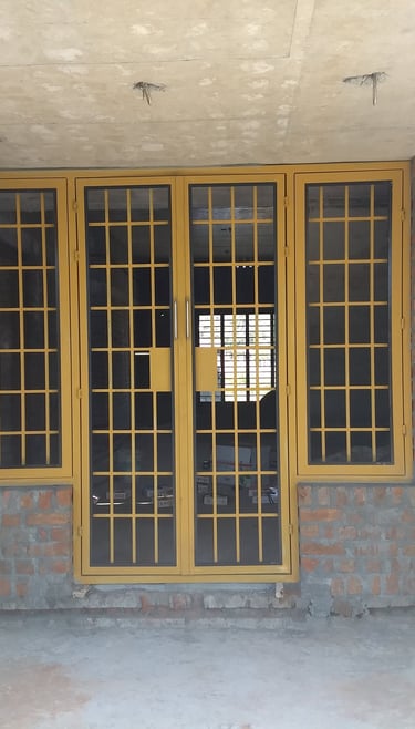 steel doors with grill