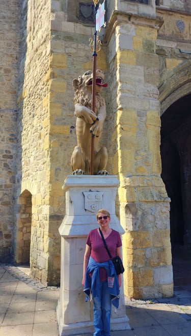 Michelle at The Bargate in Southampton, England