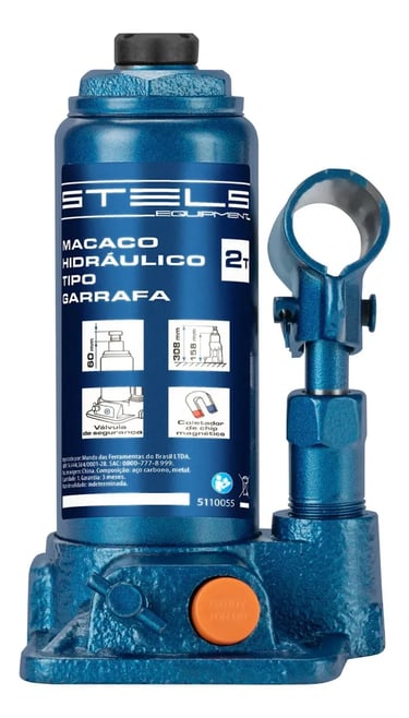 Macaco Hidráulico Garrafa Stels 2 Toneladas 158-308mm