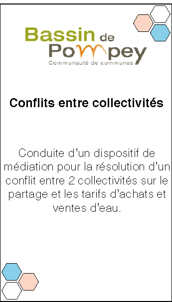 Bassin de Pompey. Accompagnement et médiation conflit entre deux collectivités