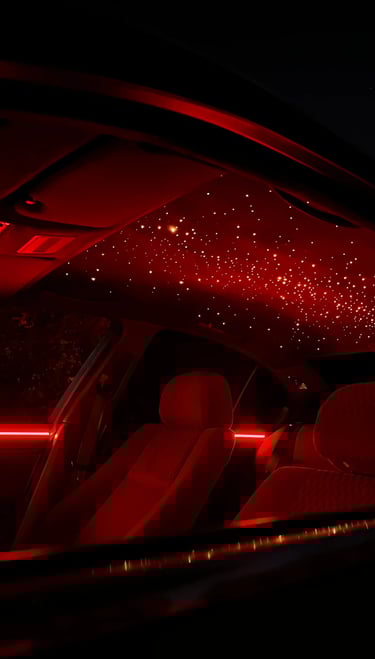 Sternenhimmel mit 1200 Sternen – dimmbare LED, realistische Sternpunkte