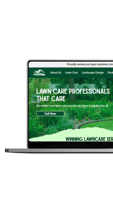 lawn care website design