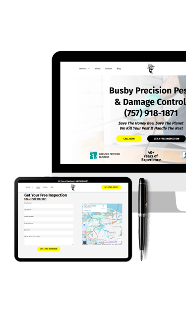 pest control website design