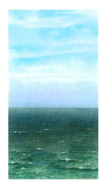 Pastel sec sur papier 20 × 37 cm - © Eric Durant