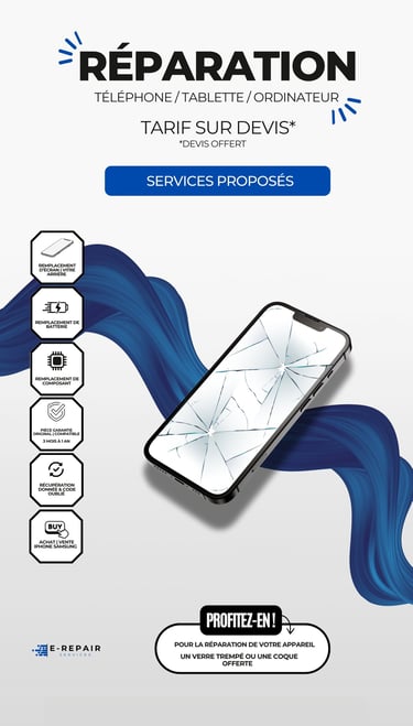 service de réparation de téléphone tablette et ordinateur