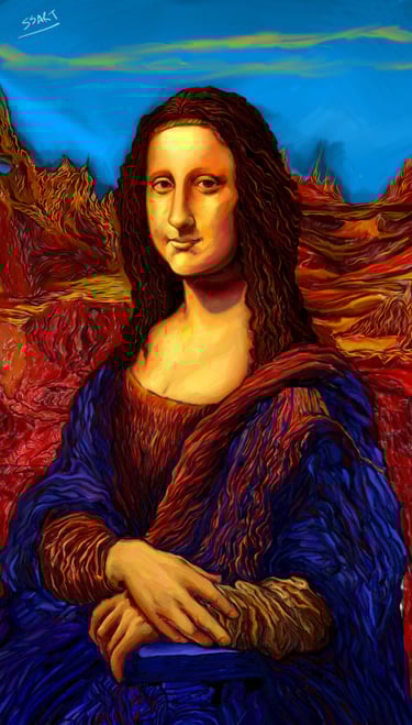 portrait painting of manalisha a painting done by leonardo da vinci  an artist from renaissance era