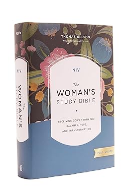 NIV, The Woman's Study Bible, Hardcover, Full-Color is a beautifully designed Bible that speaks to a
