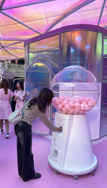 sewa mesin gachapon jumbo white jakarta