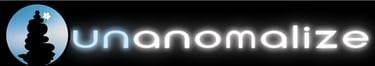 uap brand black banner with uap logo, blue sky, white orchid growing on black cairn, brand letters in blue & white neon haze