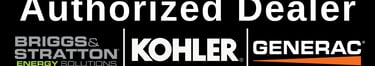 Authorized Briggs & Stratton, Kohler, and Generac Dealer logo