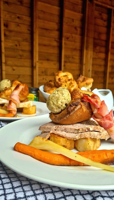 a plate of food and a plate of food