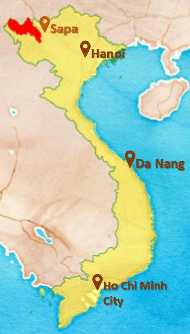 Map Lai Chau Vietnam
