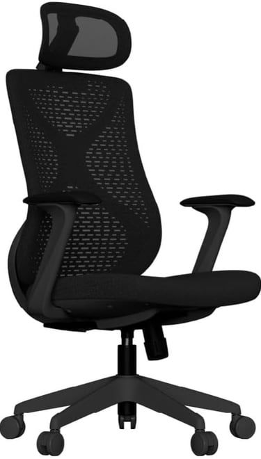 4-Cadeira Ergonômica Aiven Mesh com Apoio Lombar Ajustável, Reclino e Mobilidade 360°-tatta melo