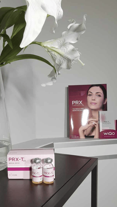 Prx-t33 vials and comercial ad