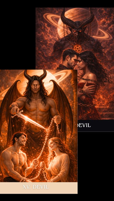 the devil tarot card archetype subconscious tarot light and shadow deck 