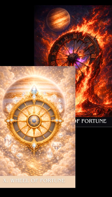 the wheel of fortune tarot card archetype subconscious tarot light and shadow deck 