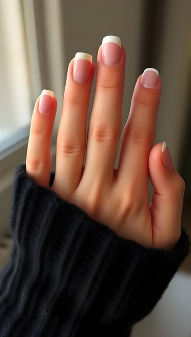 Classic French Tips Nail Design