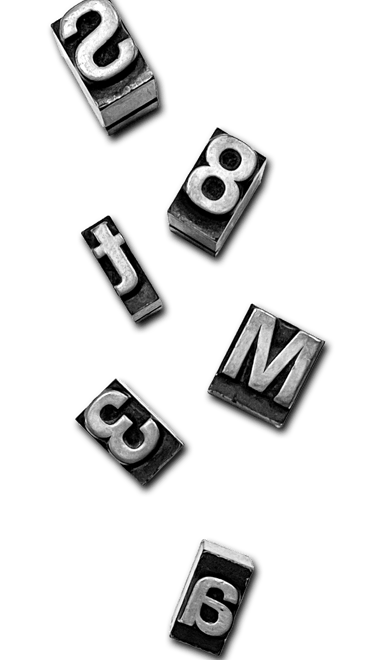 caratteri tipografici