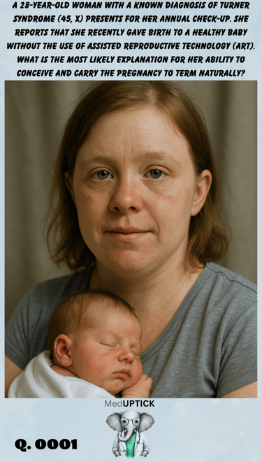 A woman with Turner Syndrome holding a baby in her arms