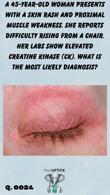 a closed eye of a woman where the skin is very red