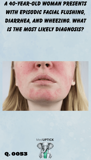 a close up image of a young caucasian woman with facial flushing