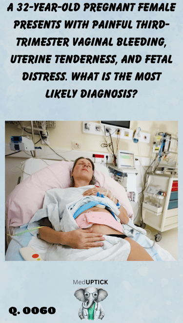 a woman lying in a hospital bed rubbing her pregnancy belly in pain