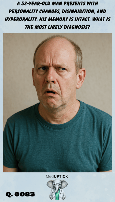 an elderly male who appears confused