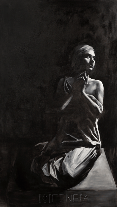 Iphigeneia; Oil on Canvas, 48"x76", 2021 