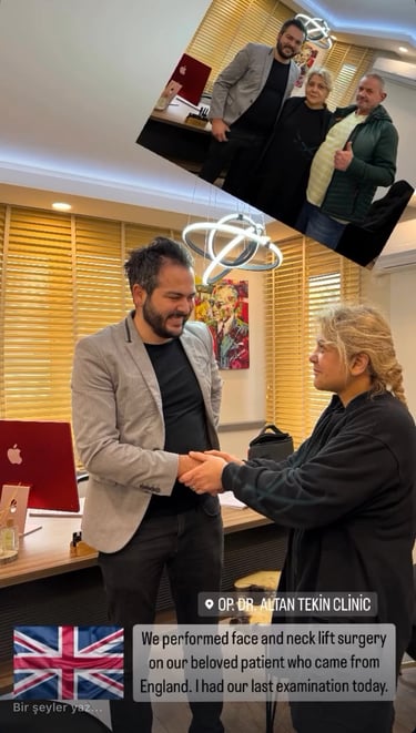 Patient and doctor souvenir photos