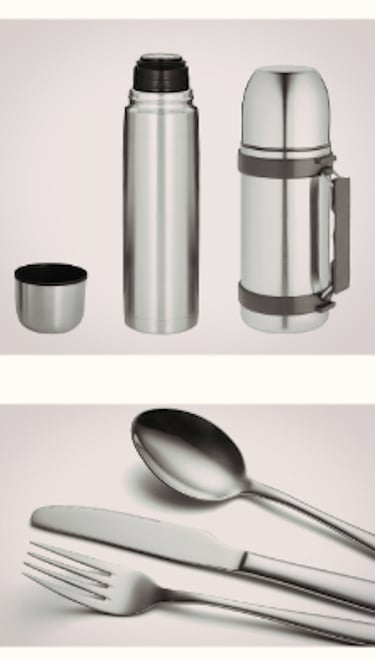 Eco-friendly Steel Flask , Water bottle and cutlery