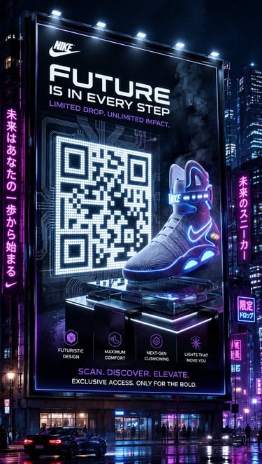 Nike QR Code on Billboard