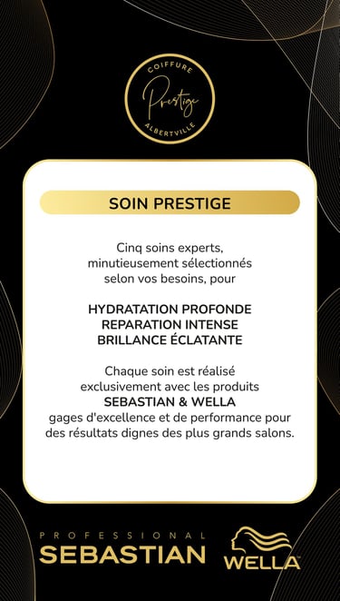 SOIN PRESTIGE AVEC SEBASTIAN WELLA