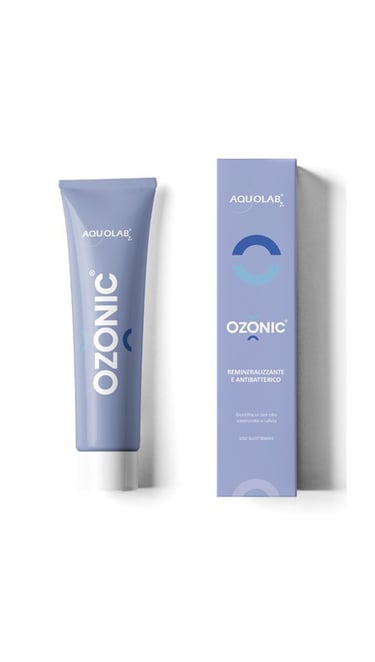 Déchaussement dentaire : soin Dentifrice à l'ozone Aquolab Ozonic hygiene-precision.com