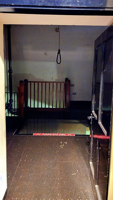 The Hanging Chambers in Crumlin Road Gaol in Belfast, Ireland