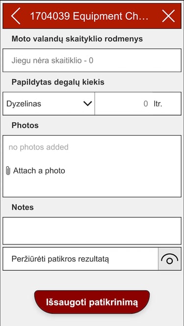 Skaitmeninė įrangos patikra, sąnaudos ar motovalandos patikrų aktas, Išmaniosios įrangos patikros