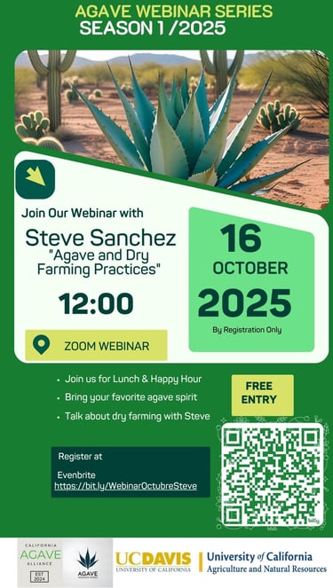 October Agave Webinar with Steve Sanchez