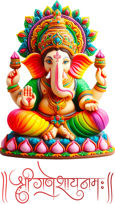 Divine image of Lord Ganesh symbolizing wisdom and prosperity"