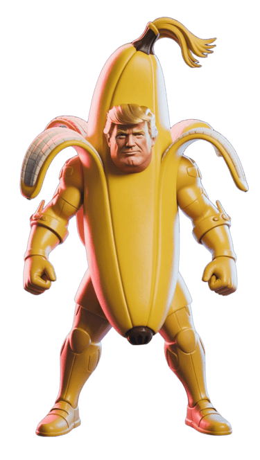 a man in a banana peely costume