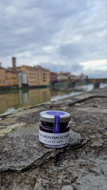 Marmellata no zuccheri no conservanti Podere Francesco Uva di Montepulciano Hotel 5 stelle