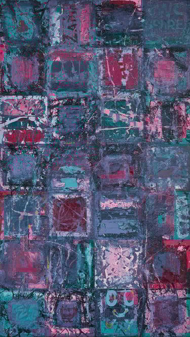 Modern Art Oil Painting by Henk Tieten Contradictions nr 6