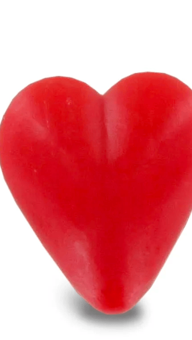 Petit savon coeur rouge cerise